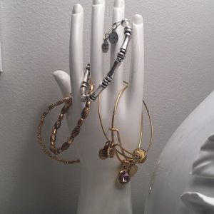 5 Alex and Ani bangles